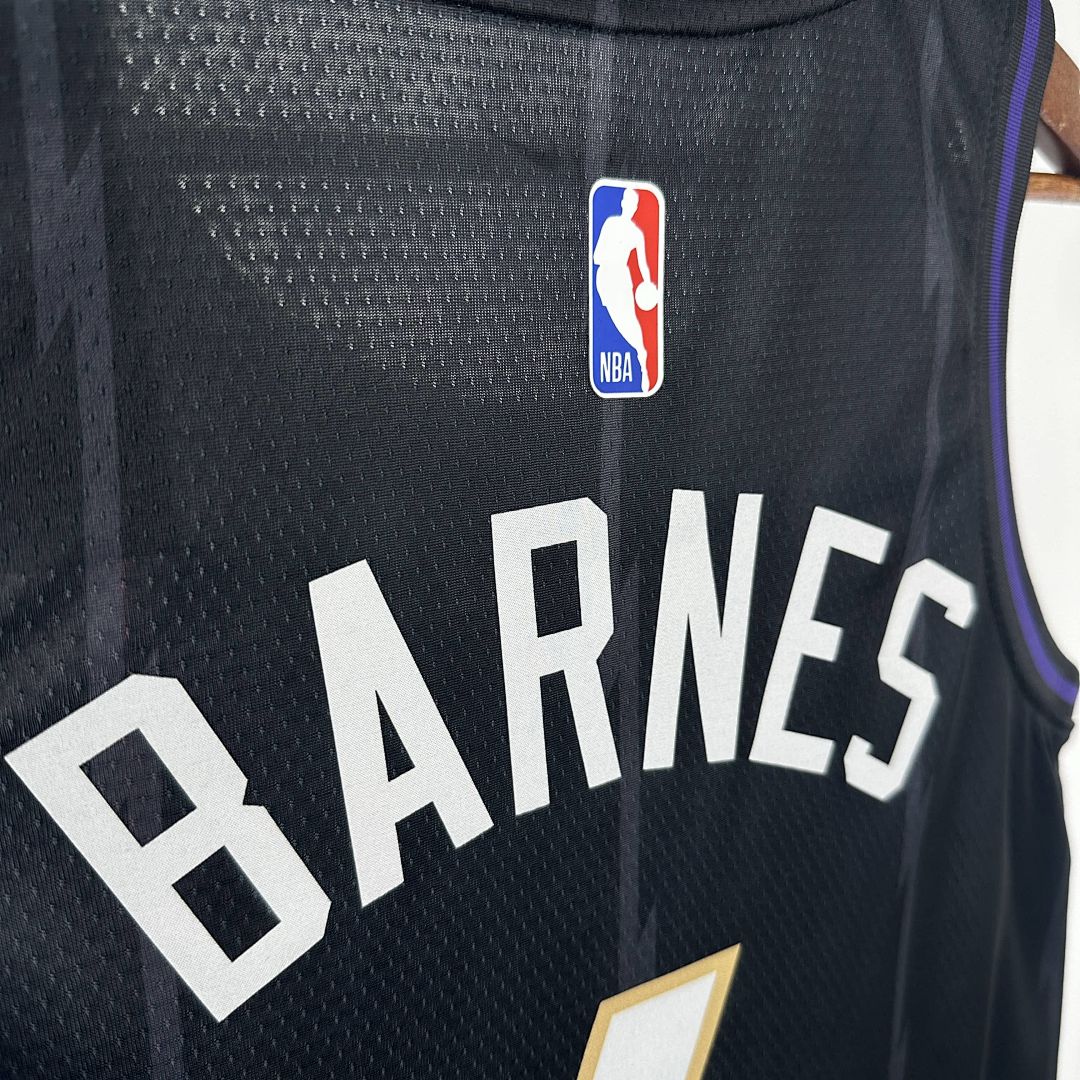2025 Toronto Raptors Barnes #4 City Edition NBA Jersey 4