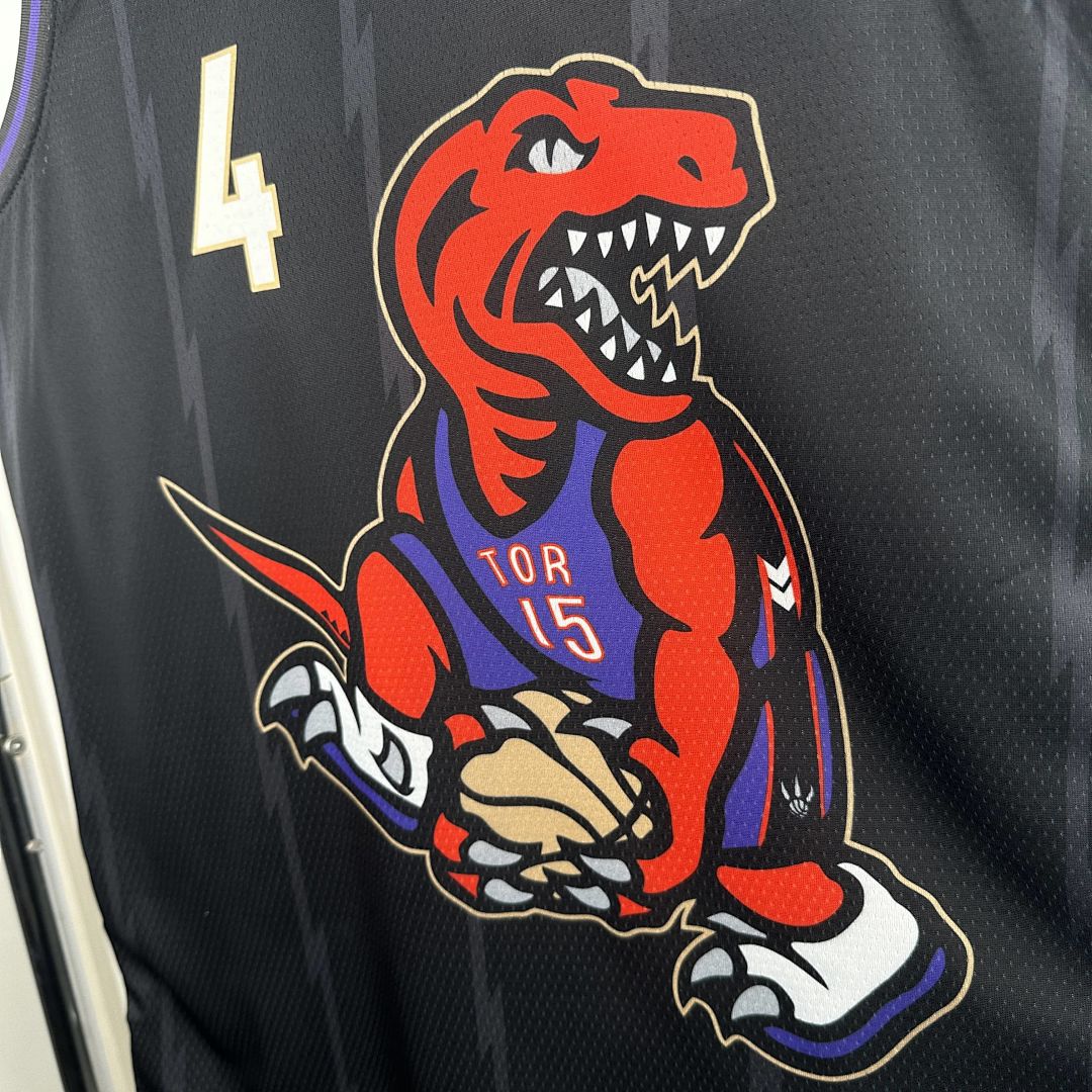 2025 Toronto Raptors Barnes #4 City Edition NBA Jersey 7