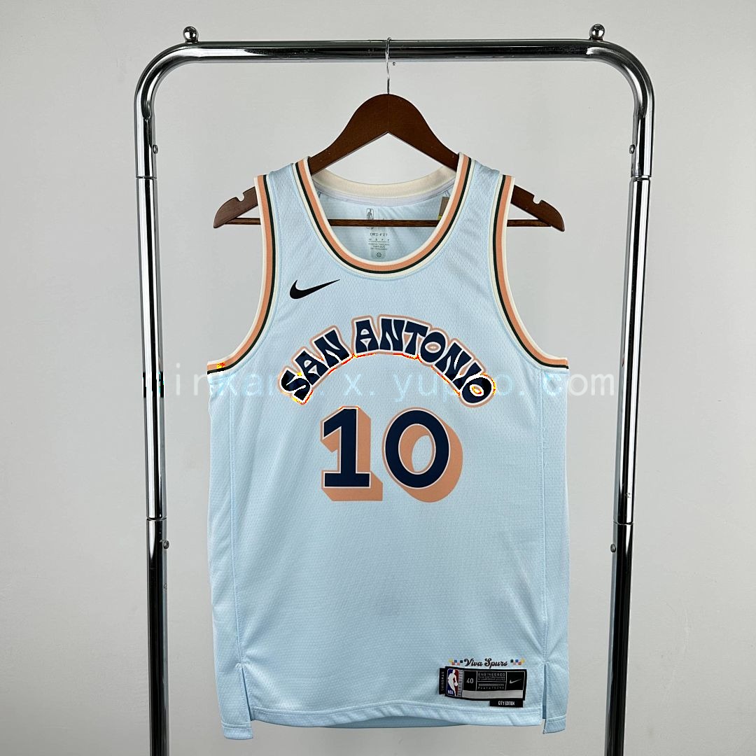 2025 San Antonio Spurs Sochan #10 City Edition NBA Jersey 10