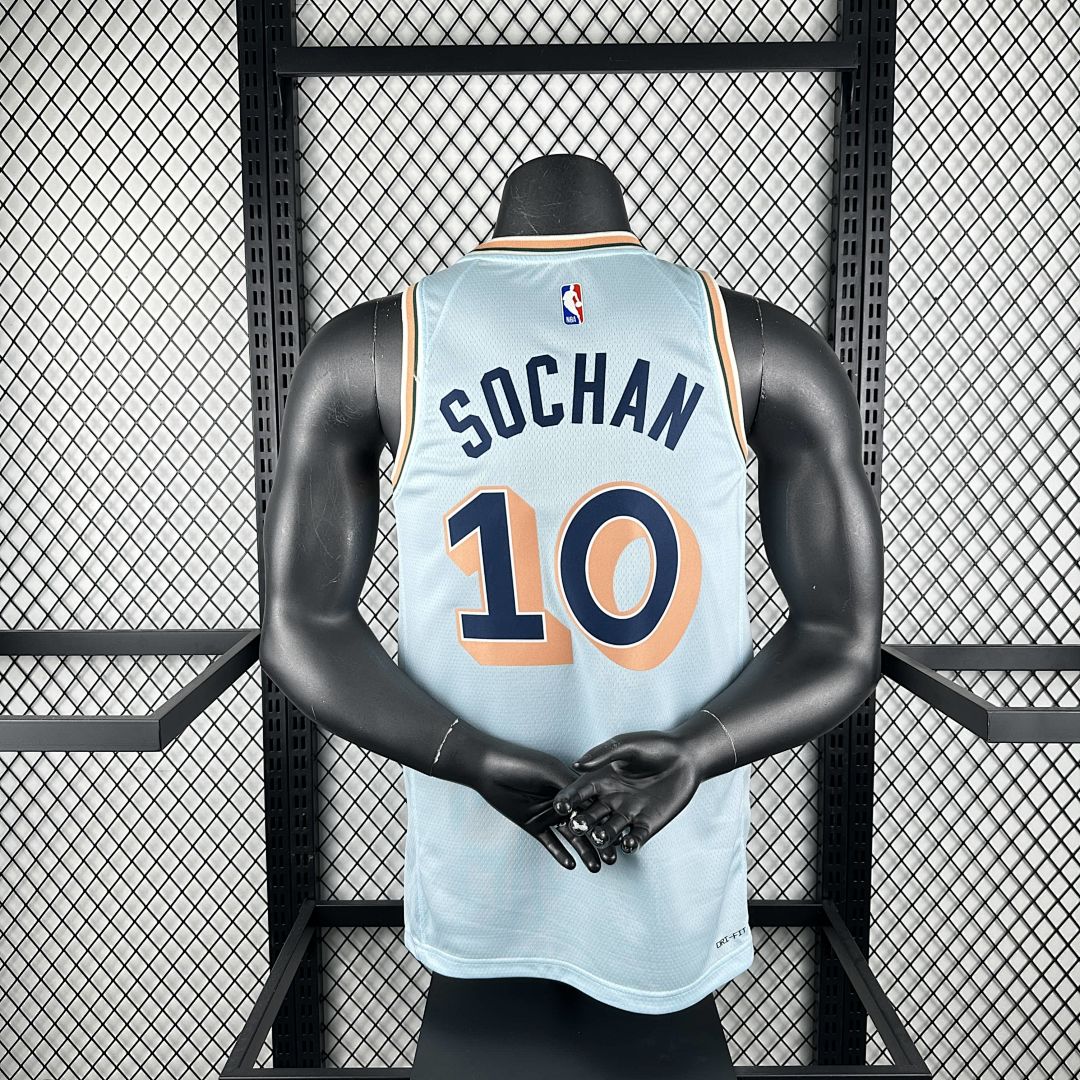 2025 San Antonio Spurs Sochan #10 City Edition NBA Jersey 2