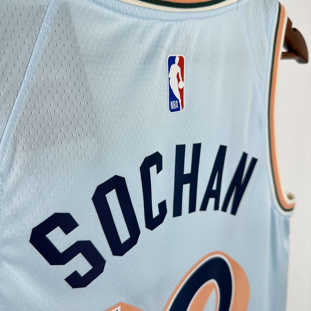 2025 San Antonio Spurs Sochan #10 City Edition NBA Jersey 4