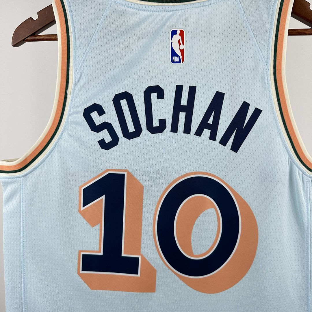 2025 San Antonio Spurs Sochan #10 City Edition NBA Jersey 5