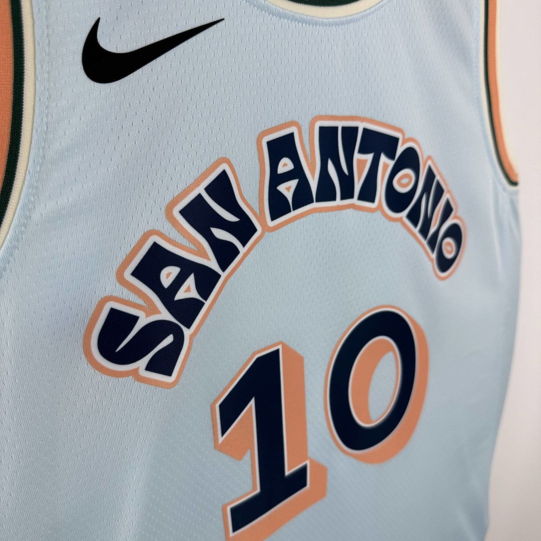 2025 San Antonio Spurs Sochan #10 City Edition NBA Jersey 7