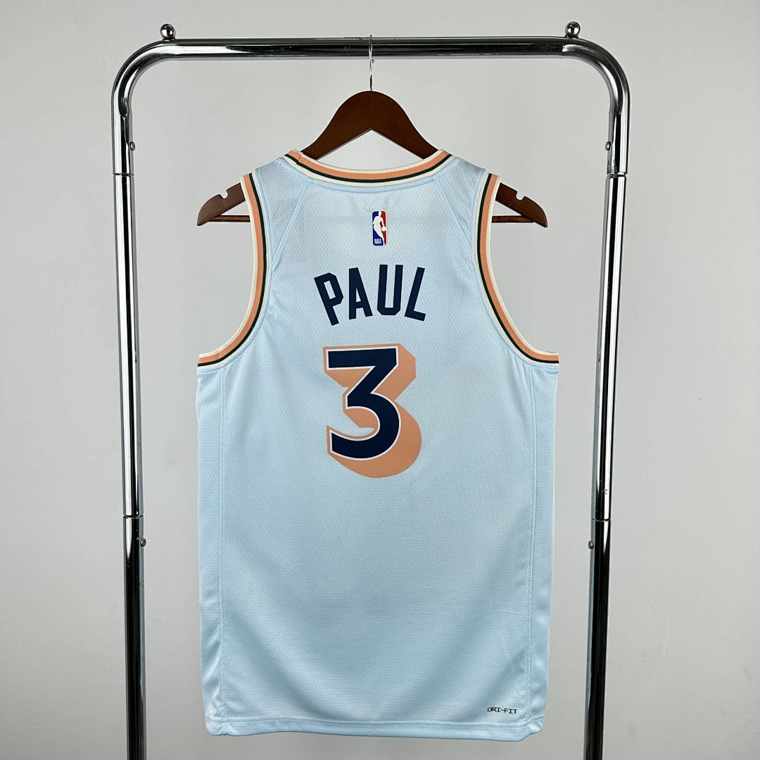 2025 San Antonio Spurs Paul #3 City Edition NBA Jersey 8
