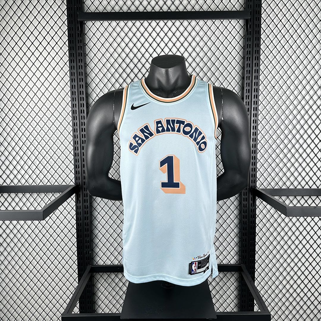 2025 San Antonio Spurs Wembanyama #1 City Edition NBA Jersey