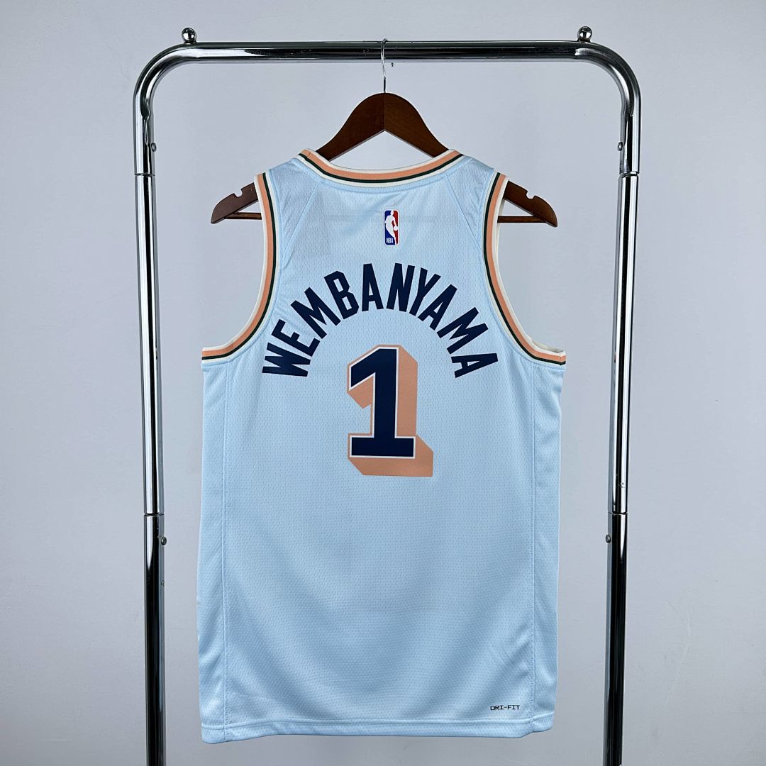 2025 San Antonio Spurs Wembanyama #1 City Edition NBA Jersey 8