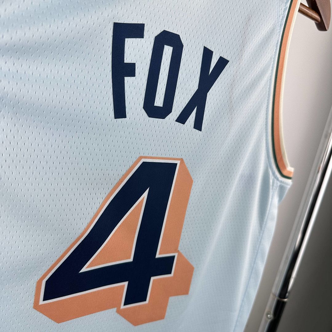 2025 San Antonio Spurs Fox #4 City Edition NBA Jersey 4