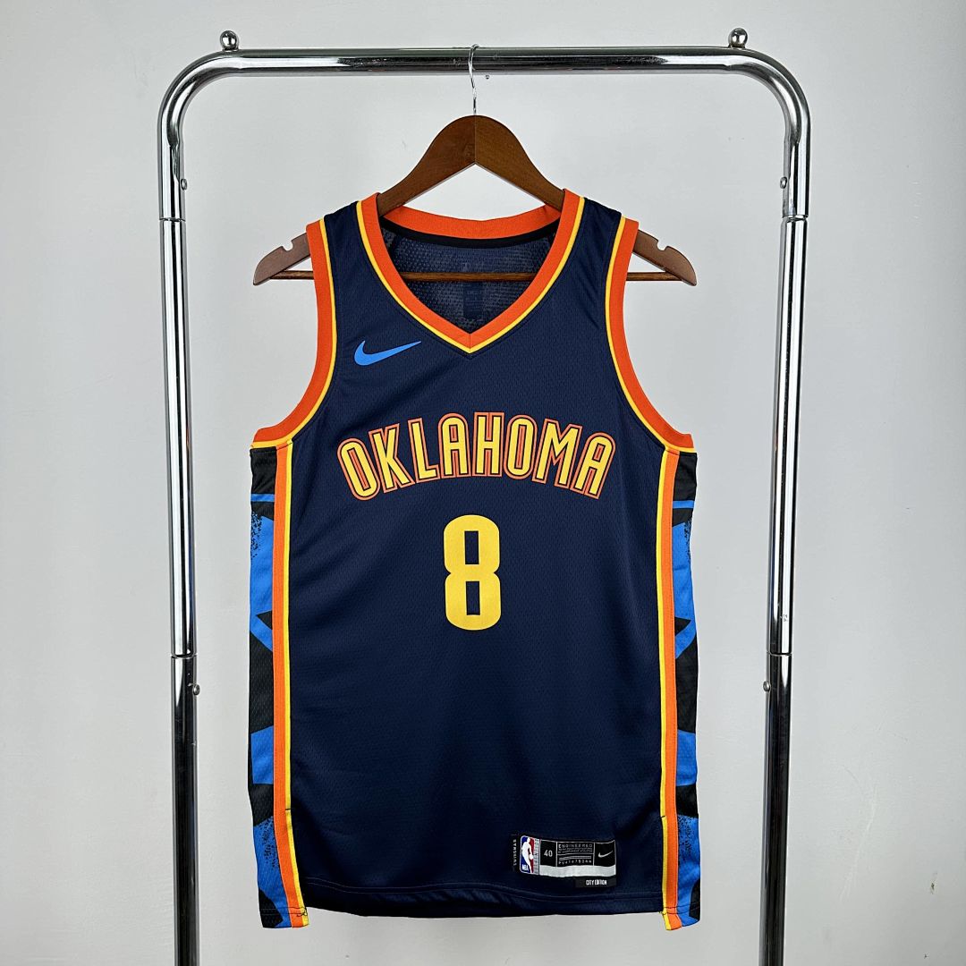 2025 Oklahoma City Thunder Williams #8 City Edition NBA Jersey 12
