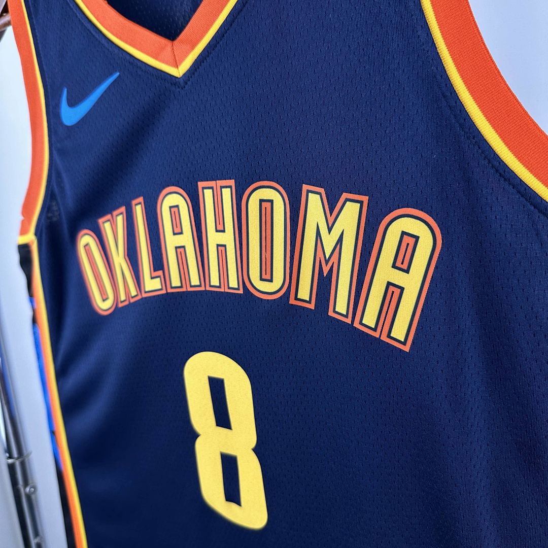2025 Oklahoma City Thunder Williams #8 City Edition NBA Jersey 8