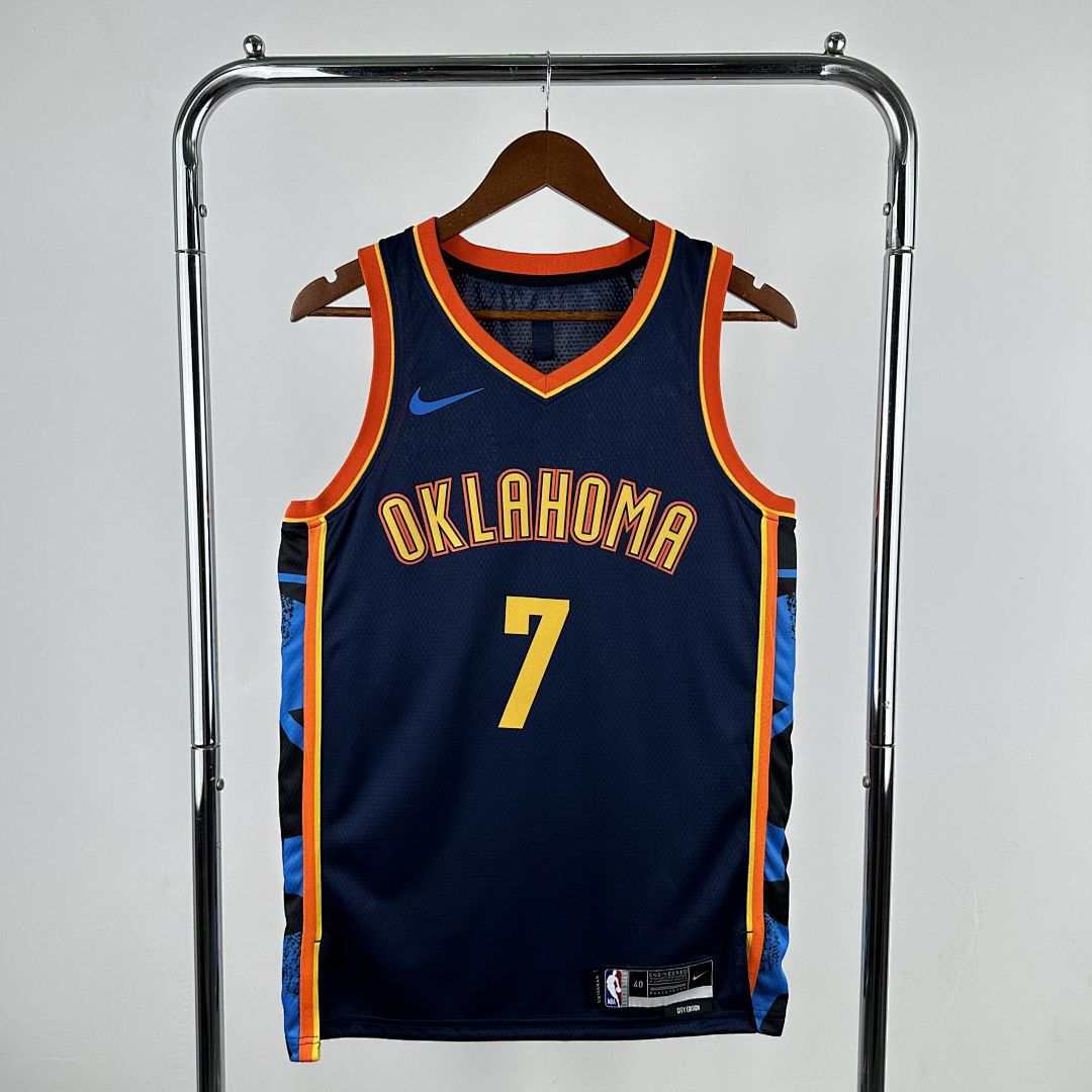 2025 Oklahoma City Thunder Nholmgren #7 City Edition NBA Jersey 11
