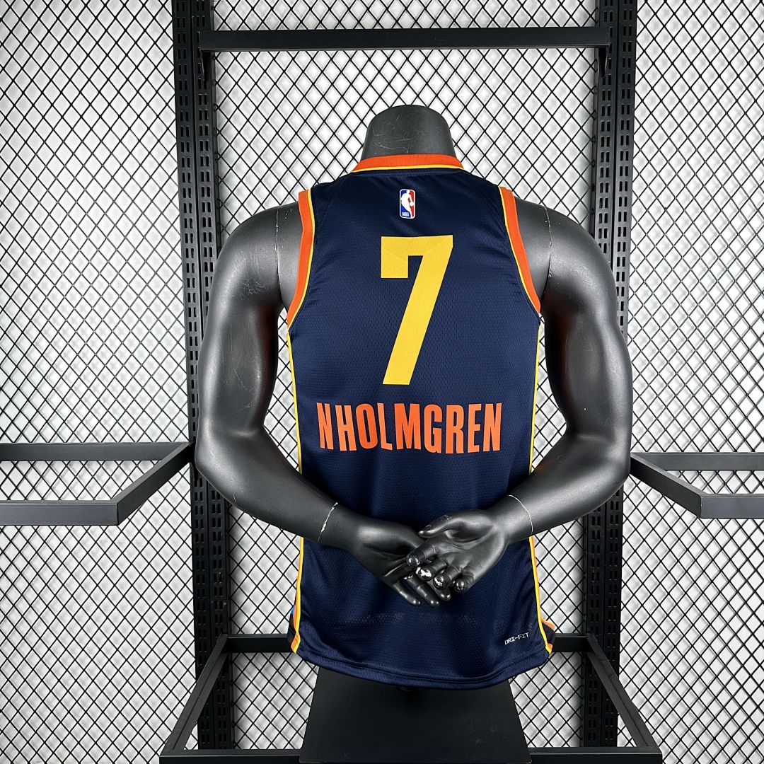 2025 Oklahoma City Thunder Nholmgren #7 City Edition NBA Jersey 2