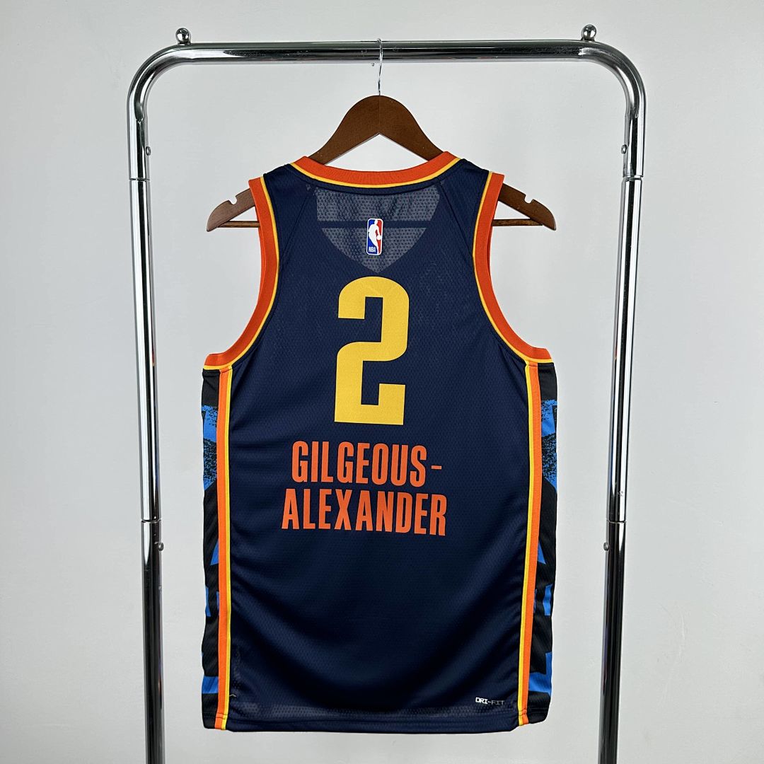 2025 Oklahoma City Thunder Alexander #2 City Edition NBA Jersey 10