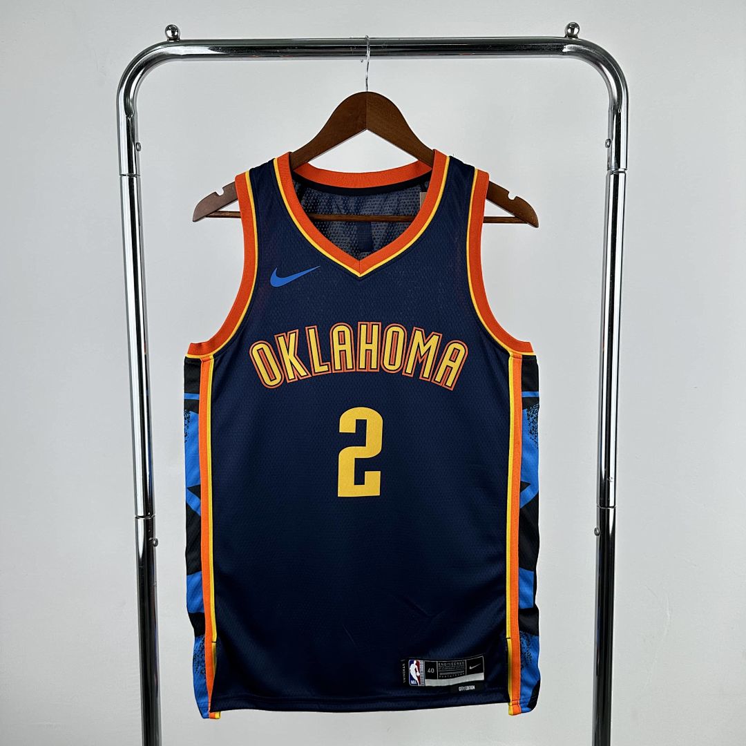 2025 Oklahoma City Thunder Alexander #2 City Edition NBA Jersey 11