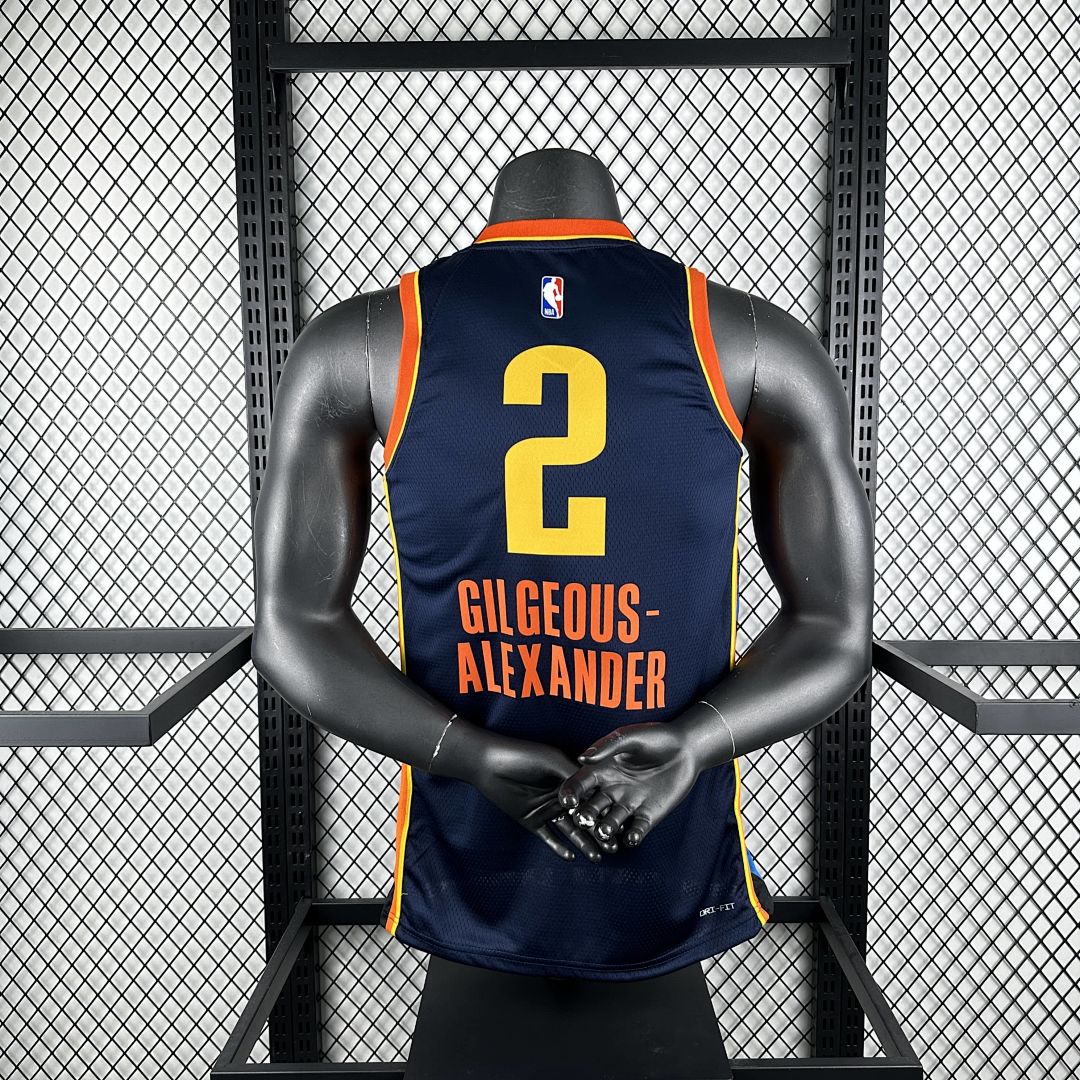 2025 Oklahoma City Thunder Alexander #2 City Edition NBA Jersey 2