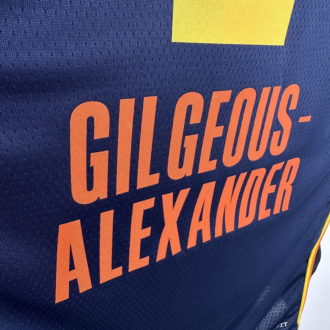 2025 Oklahoma City Thunder Alexander #2 City Edition NBA Jersey 4
