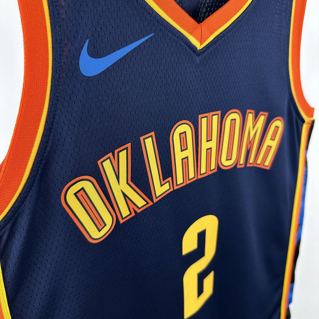 2025 Oklahoma City Thunder Alexander #2 City Edition NBA Jersey 8
