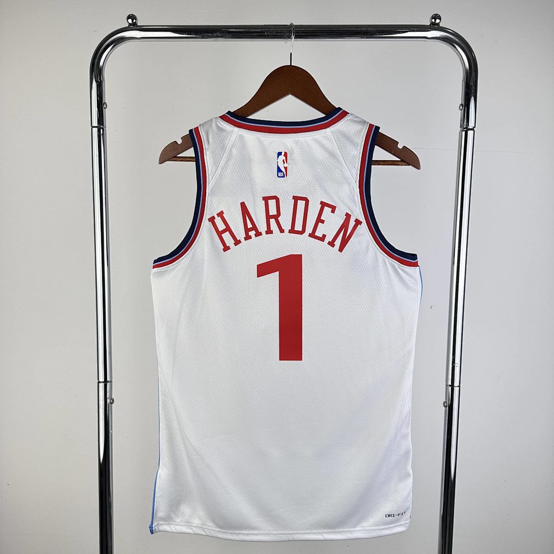 2025 LA Clippers Harden #1 Association Edition NBA Jersey 13