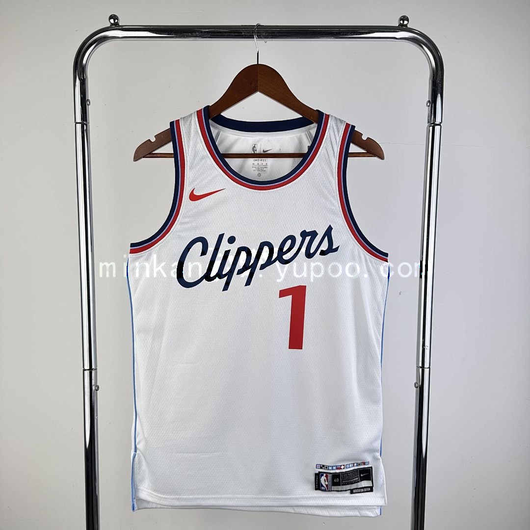 2025 LA Clippers Harden #1 Association Edition NBA Jersey 14
