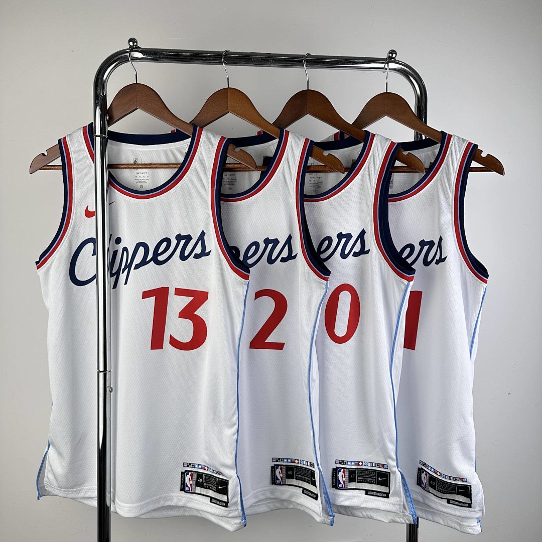 2025 LA Clippers Harden #1 Association Edition NBA Jersey 4
