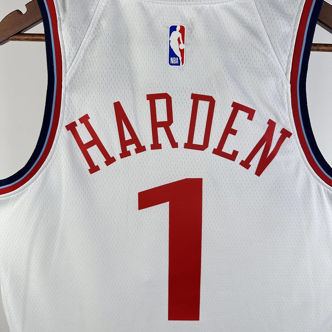 2025 LA Clippers Harden #1 Association Edition NBA Jersey 7
