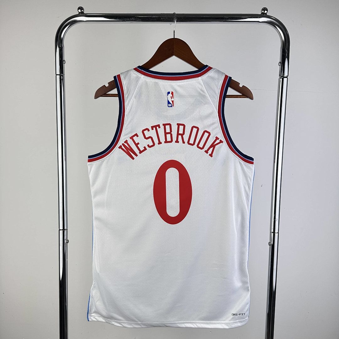 2025 LA Clippers Westbrook #0 Association Edition NBA camiseta 13