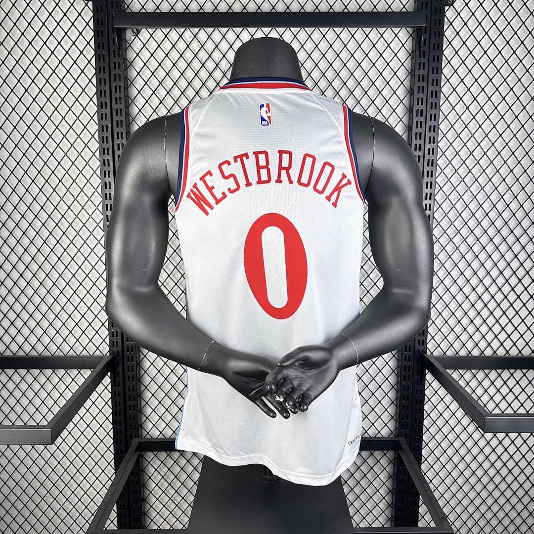 2025 LA Clippers Westbrook #0 Association Edition NBA camiseta 5