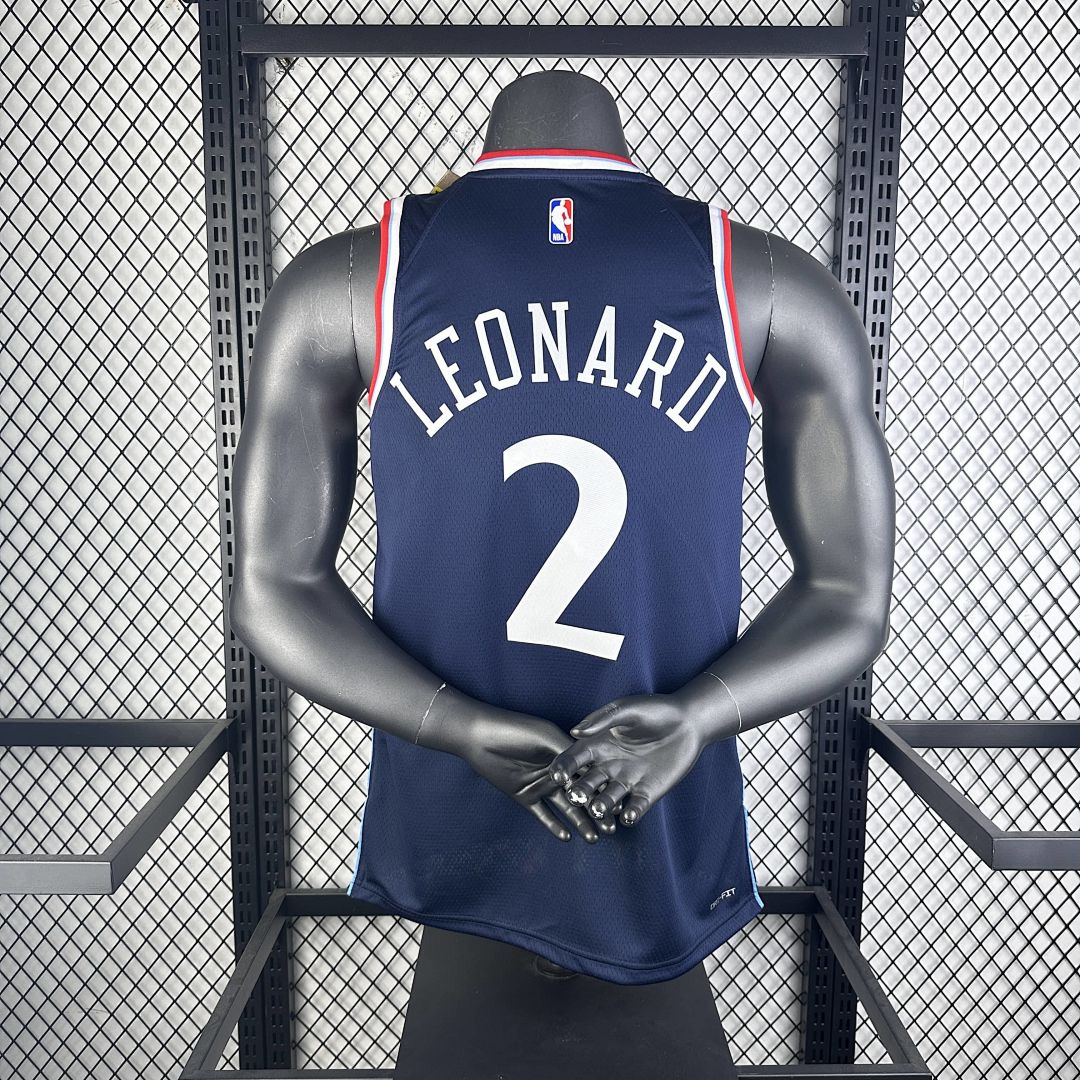 2025 LA Clippers Leonard #2 Icon Edition NBA Jersey 4