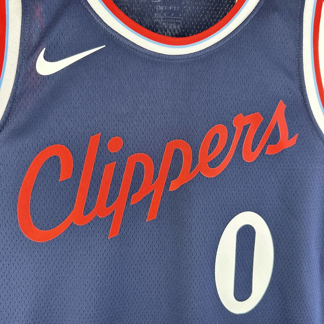 2025 LA Clippers Westbrook #0 Icon Edition NBA Jersey 11