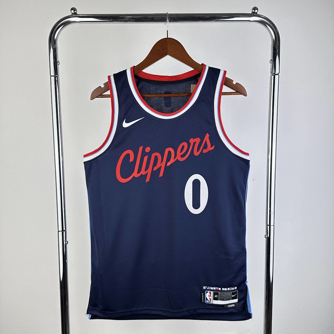 2025 LA Clippers Westbrook #0 Icon Edition NBA Jersey 13