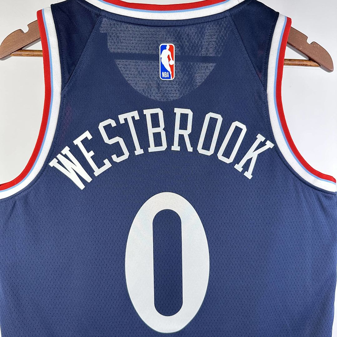 2025 LA Clippers Westbrook #0 Icon Edition NBA Jersey 6