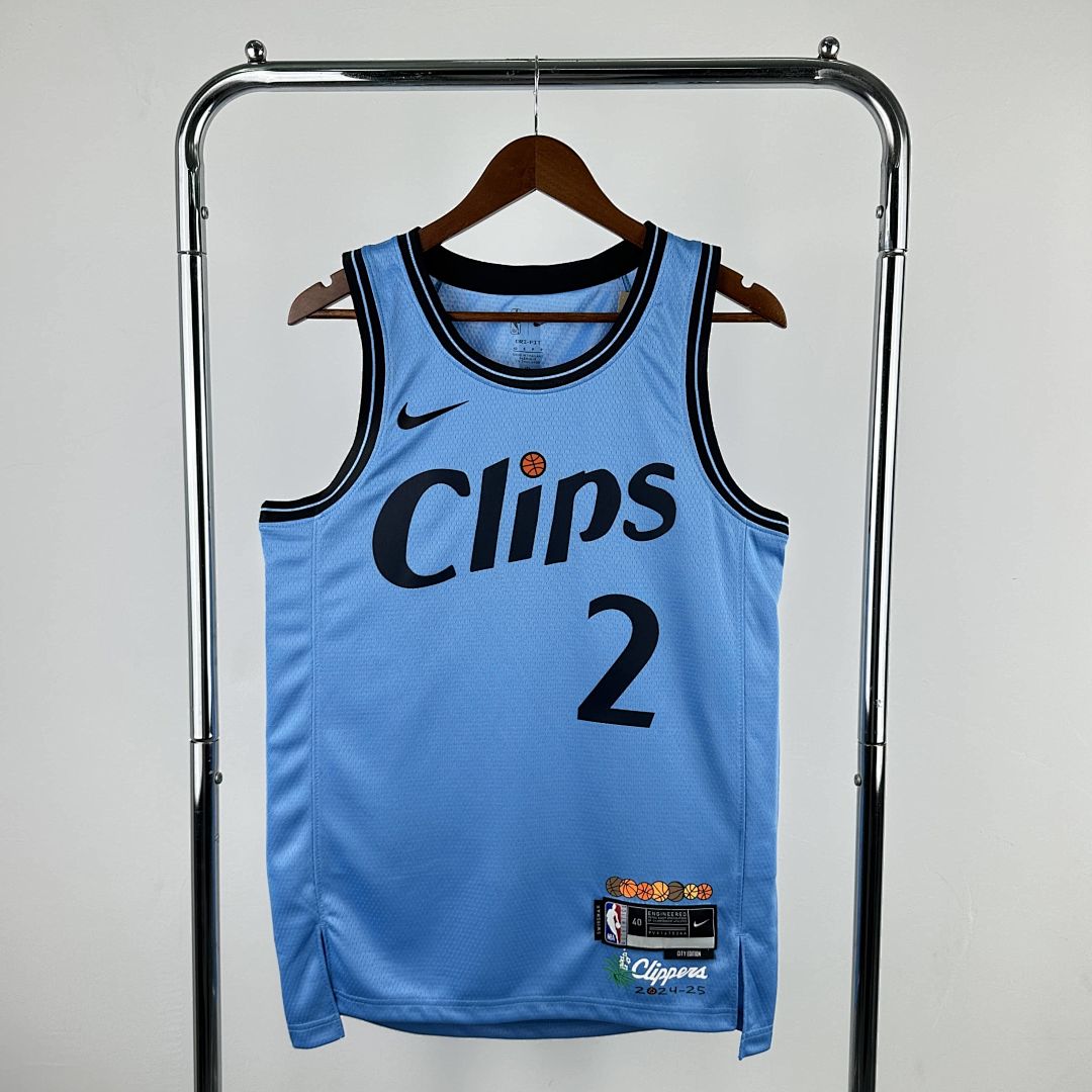 2025 LA Clippers Leonard #2 City Edition NBA camiseta 10