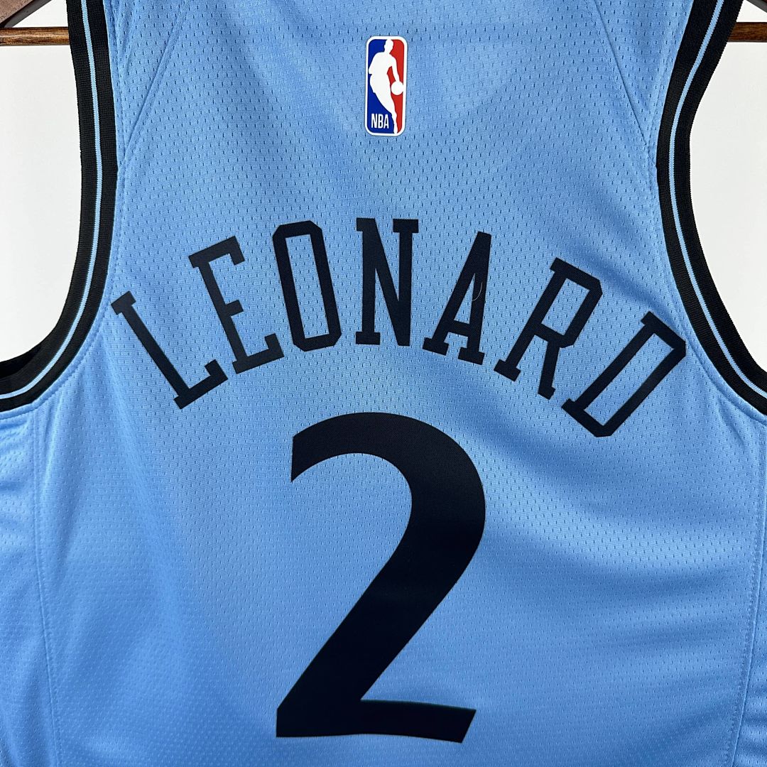 2025 LA Clippers Leonard #2 City Edition NBA camiseta 5