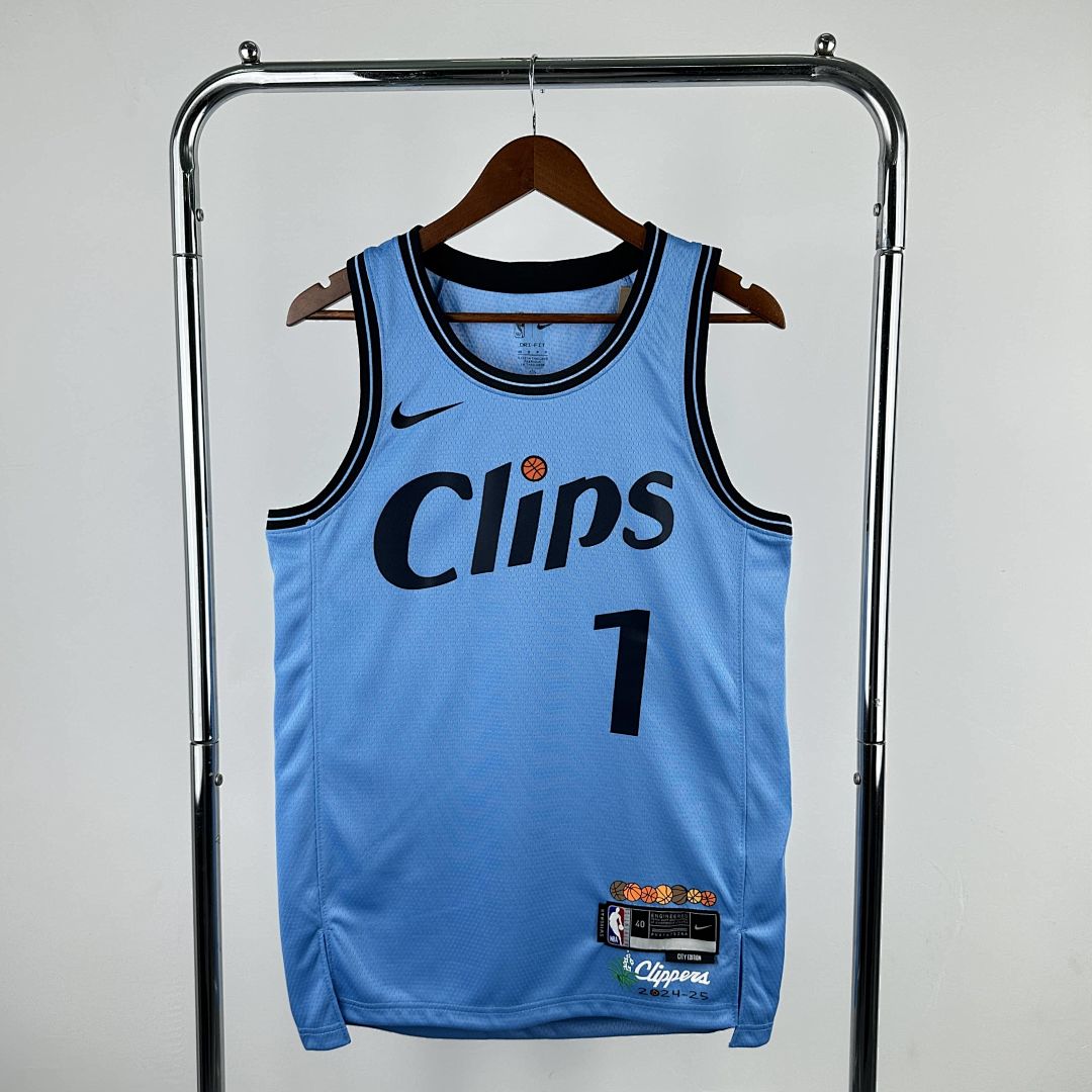 2025 LA Clippers Harden #1 City édition NBA maillot 11