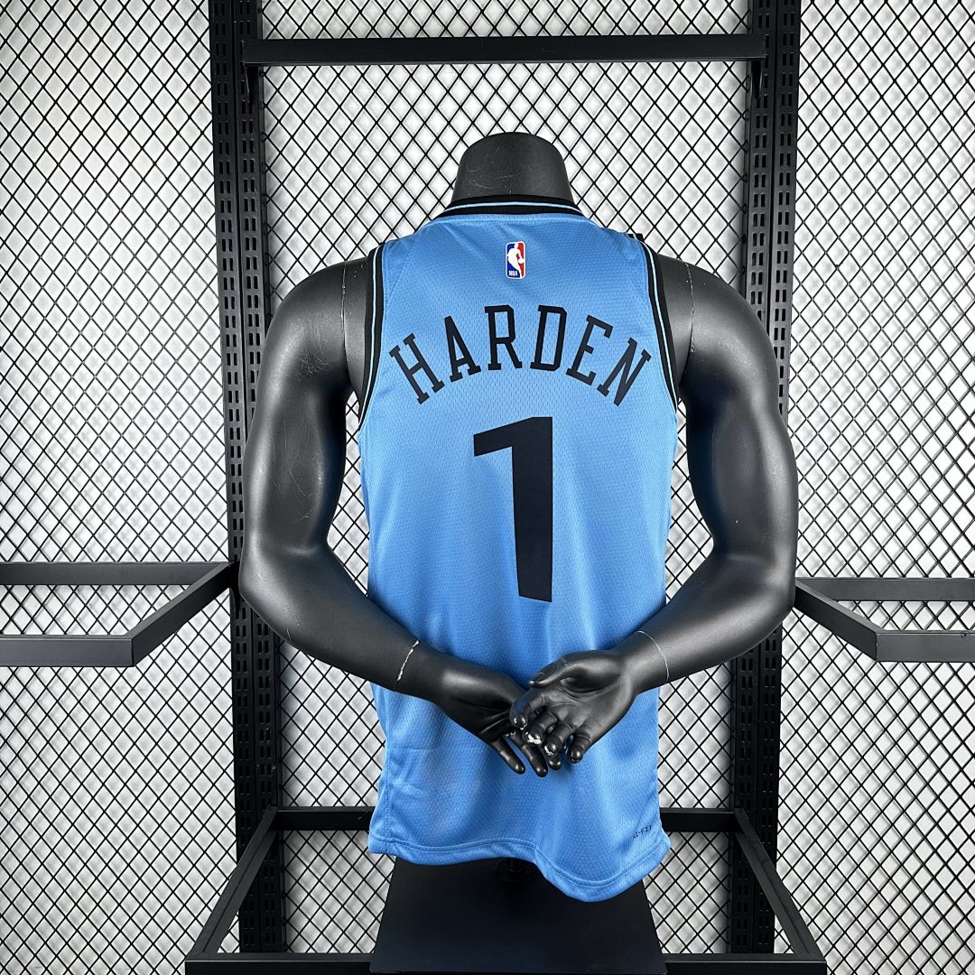 2025 LA Clippers Harden #1 City édition NBA maillot 3