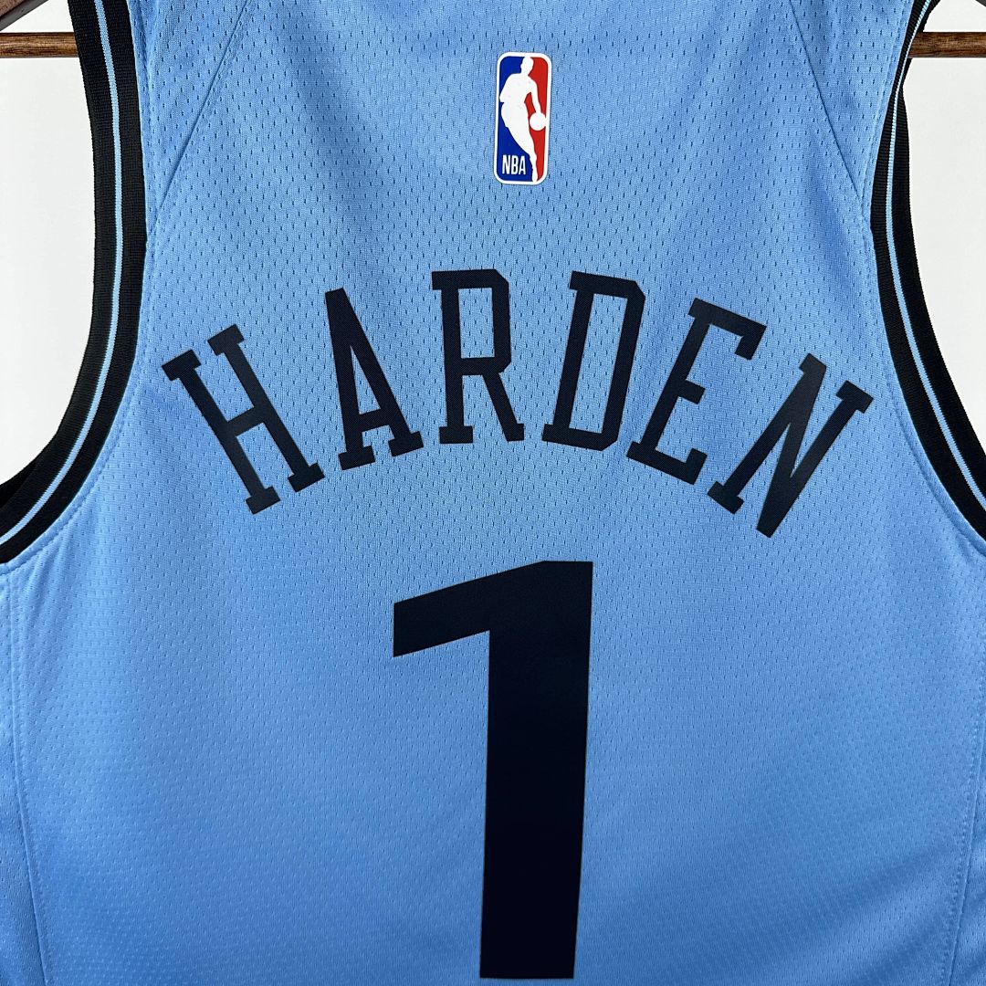2025 LA Clippers Harden #1 City édition NBA maillot 6