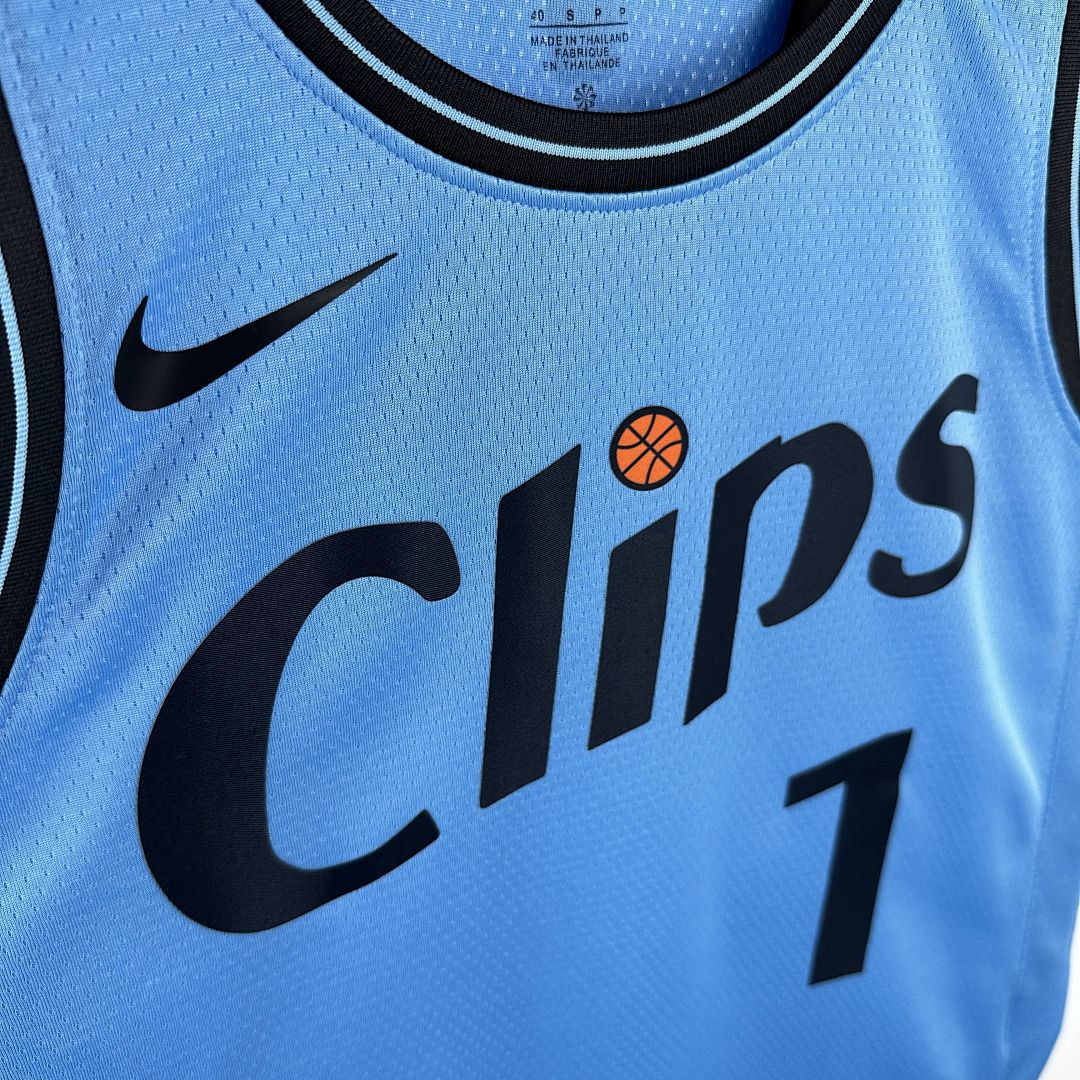 2025 LA Clippers Harden #1 City édition NBA maillot 8