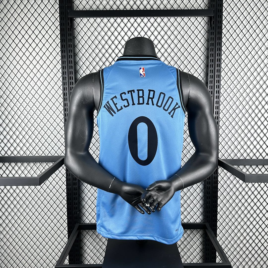 2025 LA Clippers Westbrook #0 City Edition NBA Jersey 2