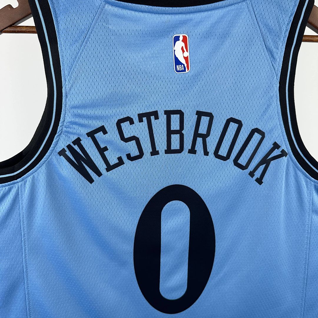 2025 LA Clippers Westbrook #0 City Edition NBA Jersey 5