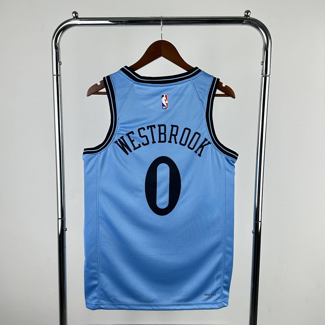 2025 LA Clippers Westbrook #0 City Edition NBA Jersey 9