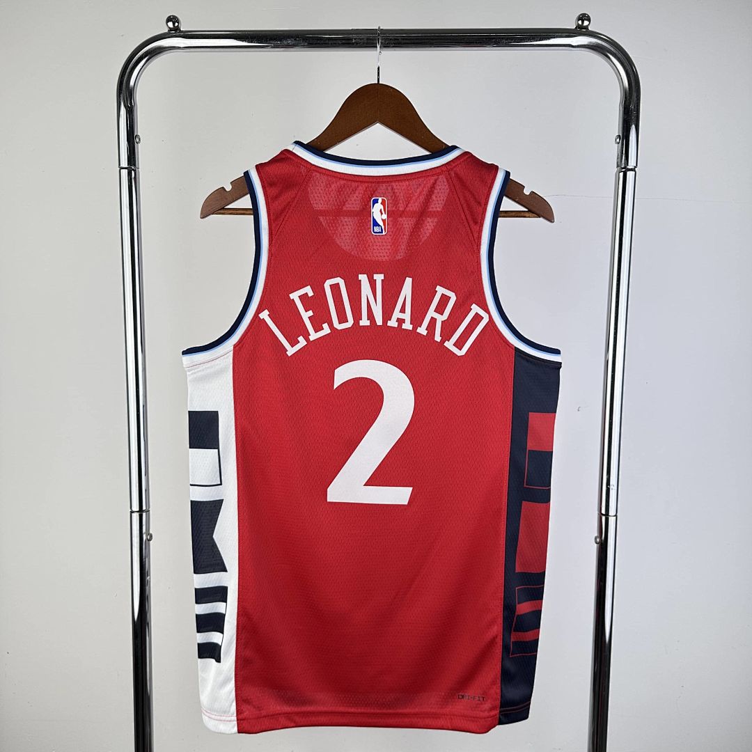 2025 LA Clippers Leonard #2 Statement édition NBA maillot 15