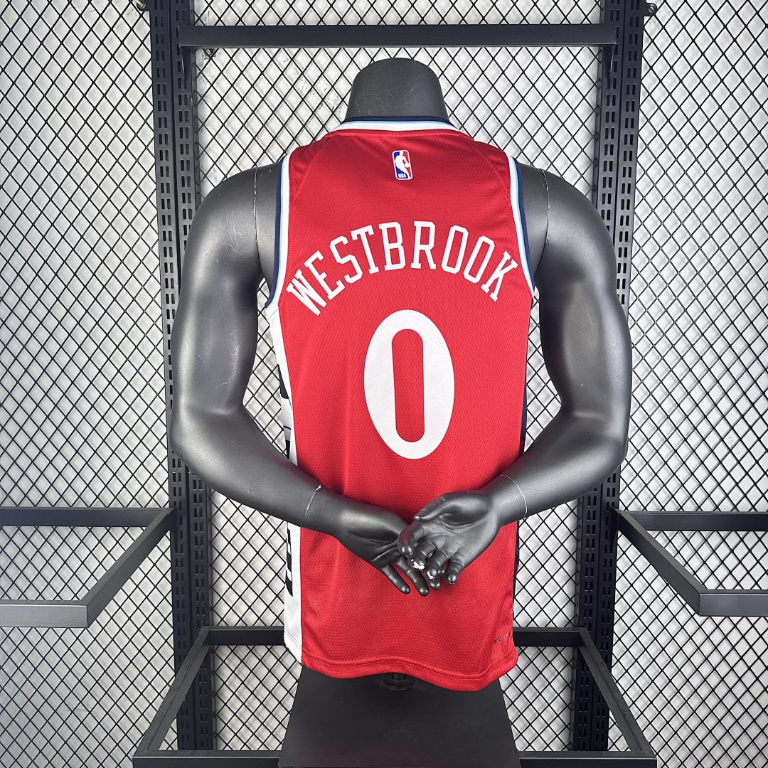 2025 LA Clippers Westbrook #0 Statement Edition NBA Jersey 5