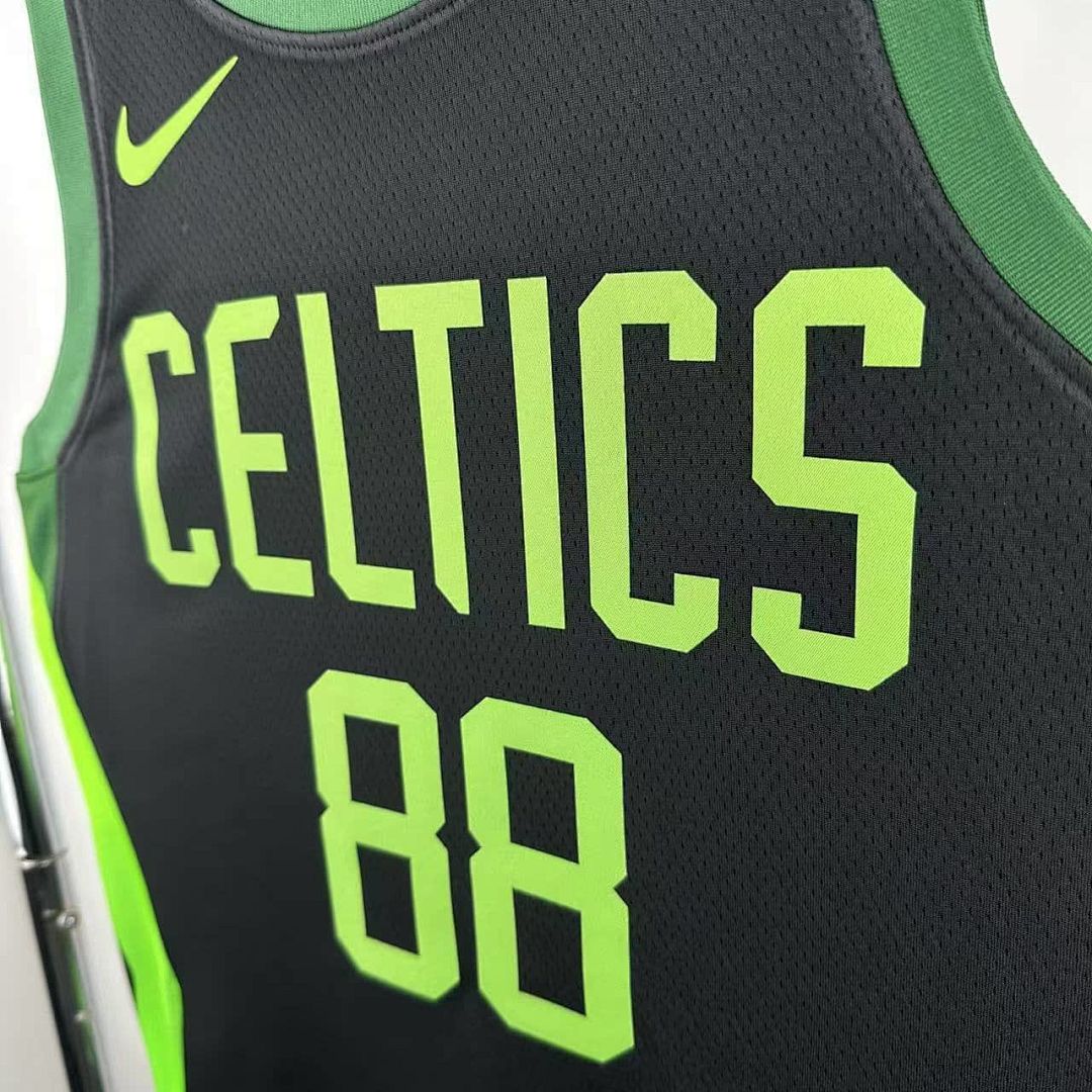 2025 Boston Celtics Queta #88 City édition NBA maillot 5