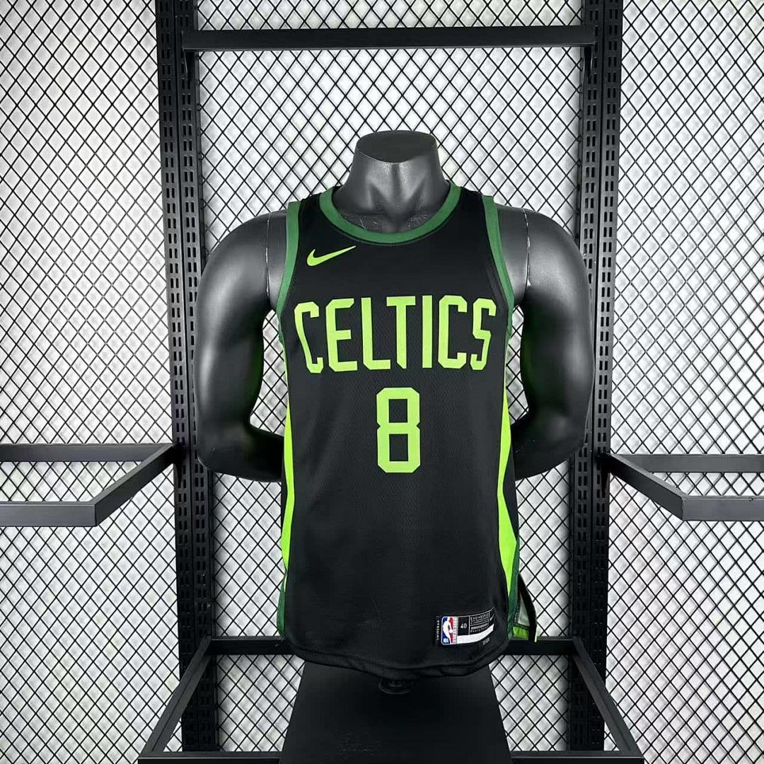 2025 Boston Celtics Porzingis #8 City Edition NBA Jersey