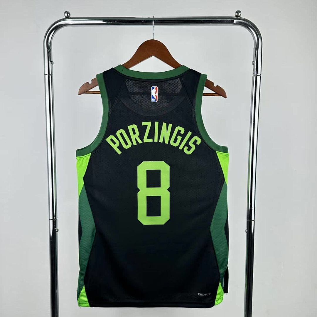 2025 Boston Celtics Porzingis #8 City Edition NBA camiseta 3