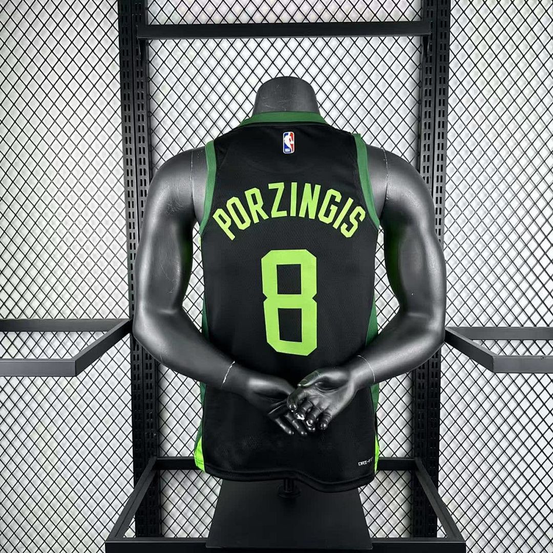 2025 Boston Celtics Porzingis #8 City Edition NBA camiseta 4