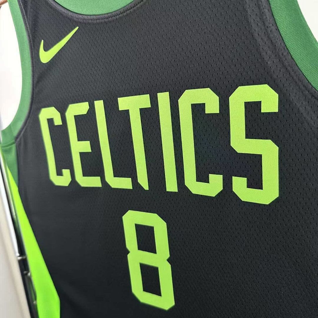 2025 Boston Celtics Porzingis #8 City Edition NBA camiseta 5