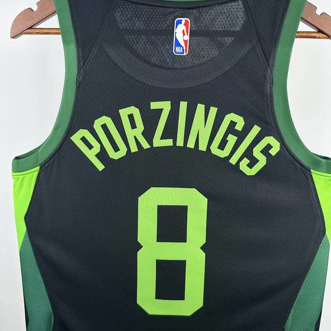 2025 Boston Celtics Porzingis #8 City Edition NBA camiseta 6