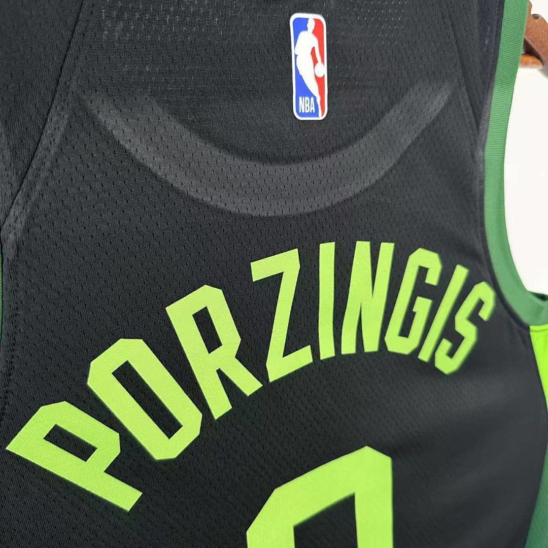 2025 Boston Celtics Porzingis #8 City Edition NBA camiseta 7