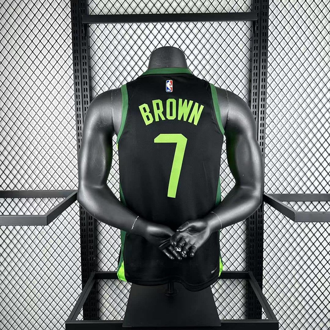 2025 Boston Celtics Brown #7 City Edition NBA Jersey 4