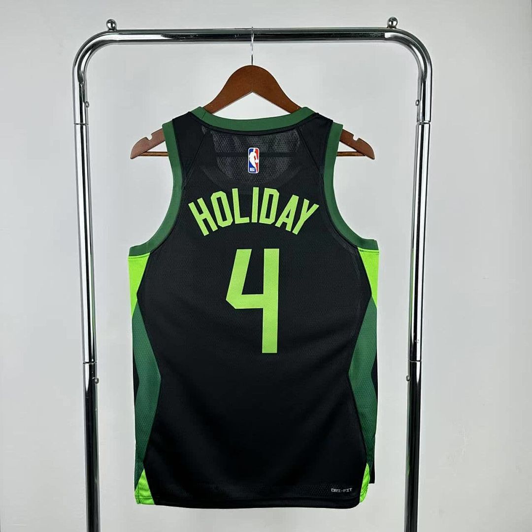 2025 Boston Celtics Holiday #4 City Edition NBA Jersey 3